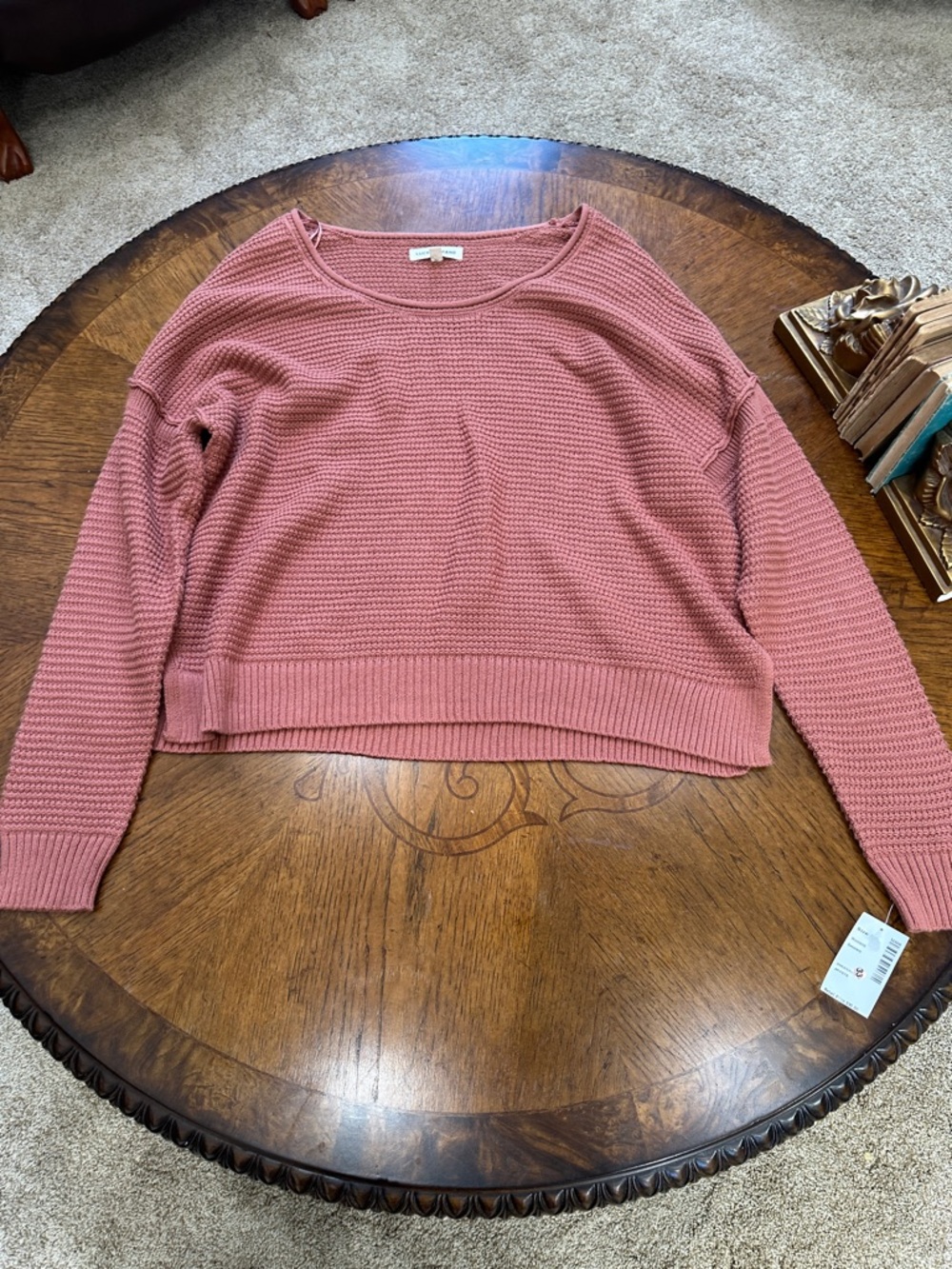 Lucky Brand Sweater Size XL NWT Terracotta Boho Gorpcore - Picture 6 of 10